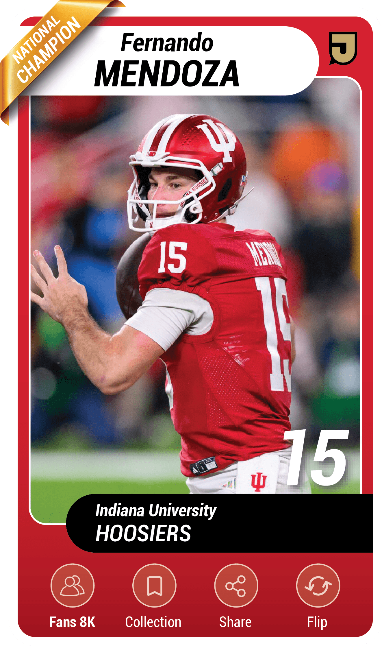 Fernando Mendoza front sample card